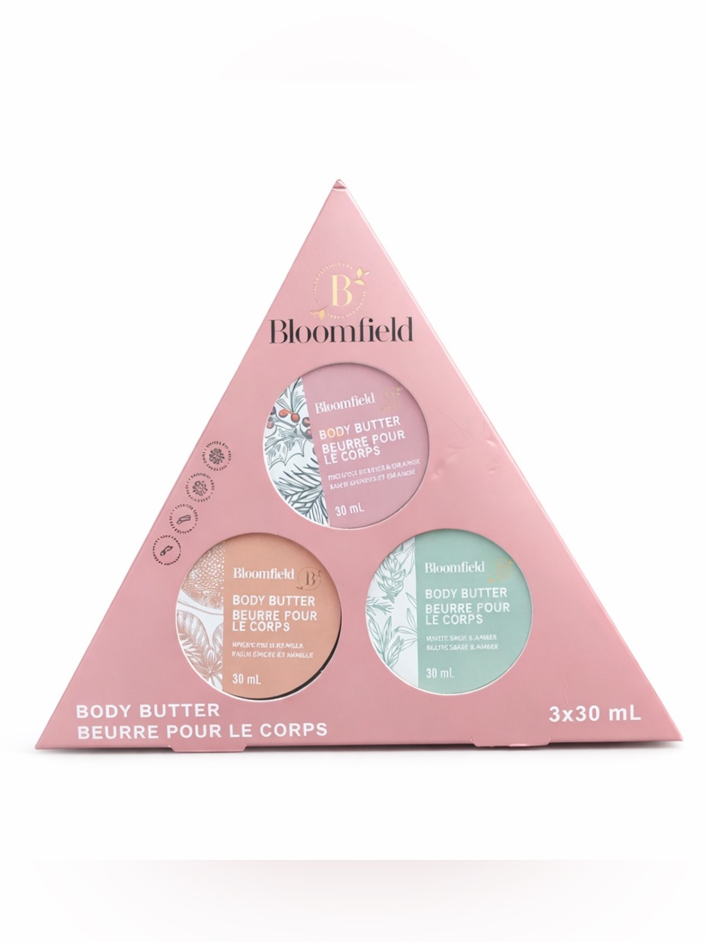 5/$25 NIB Bloomfield Body Butter Box Set 3x30 ml